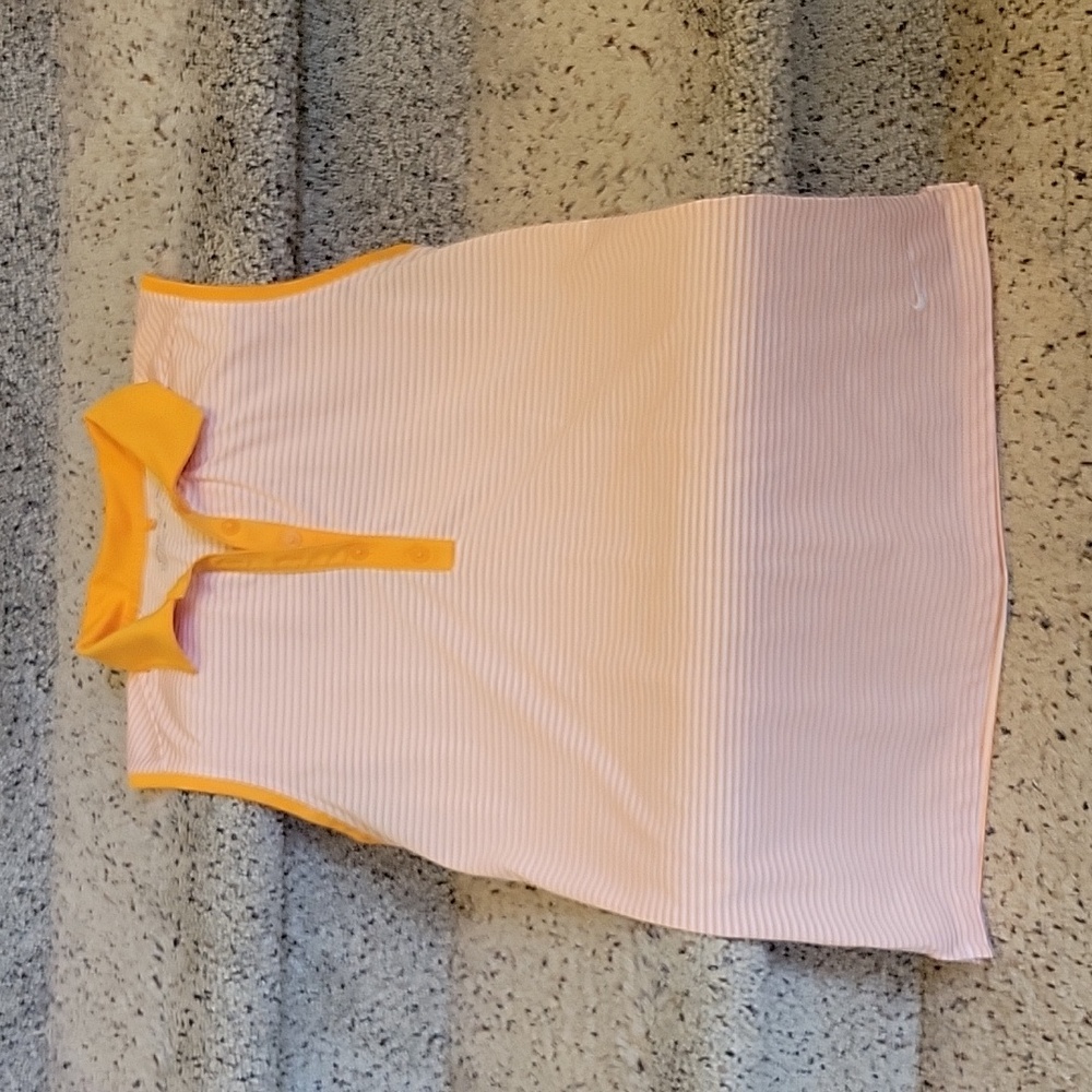 Nike golf women's sleeveless polo orange Medium